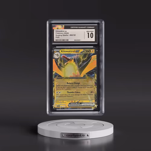 2024 Surging Sparks - SSP EN #068/191 Kilowattrel ex - Holo (CGC 10 GEM MINT)