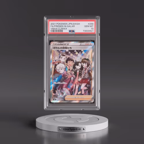 2021 Pokémon Sword & Shield Vmax Climax #258 Friends in Galar - Full Art (PSA 10 GEM MINT)