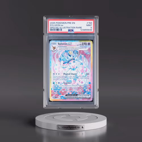 2025 POKEMON PRE EN-PRISMATIC EVOLUTIONS #156 SYLVEON EX SPECIAL ILLUSTRATION RARE