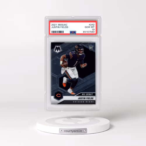 2021 Panini Mosaic #242 Justin Fields (PSA 10 GEM MINT)