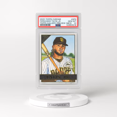 2020 Topps Chrome Topps Gallery Preview National Baseball Day #GP3 Fernando Tatis Jr. (PSA 10 GEM MINT)