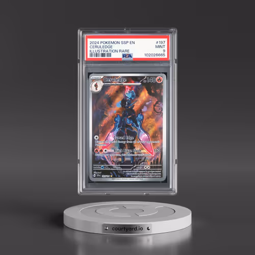 2024 Pokémon Ssp EN-Surging Sparks #197 Ceruledge - Illustration Rare (PSA 9 MINT)