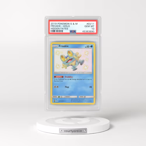 2019 Hidden Fates #SV11 Froakie - Holo (PSA 10 GEM MINT)