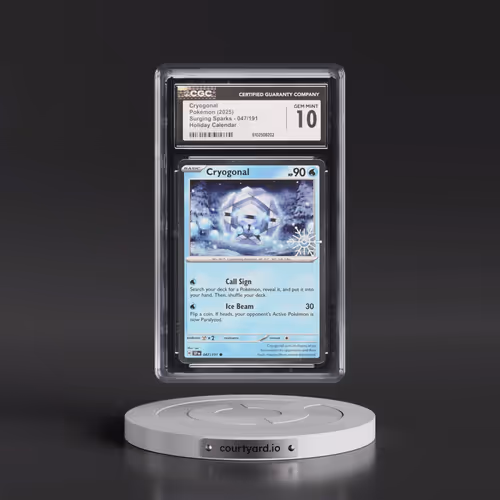 2024 Surging Sparks - SSP EN #047/191 Cryogonal - Holiday Calendar (Snowflake Stamp) (Cosmos Holo) (
