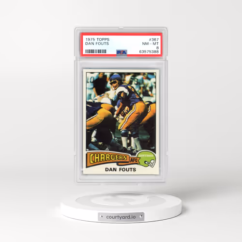 1975 Topps #367 Dan Fouts (PSA 8 NM-MT)