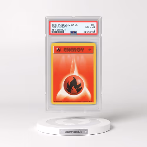 1999 Pokémon Game #98 Fire Energy - 1st Edition (PSA 8 NM-MT)