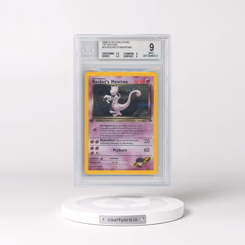 2000 Gym Challenge #14 Rocket's Mewtwo - 1st Edition Holo (BGS 9 MINT)