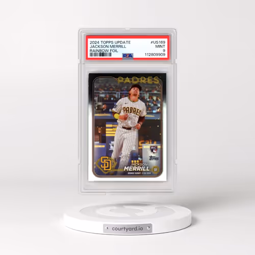 2024 Topps Update #US169 Jackson Merrill - Rainbow Foil (PSA 9 MINT)