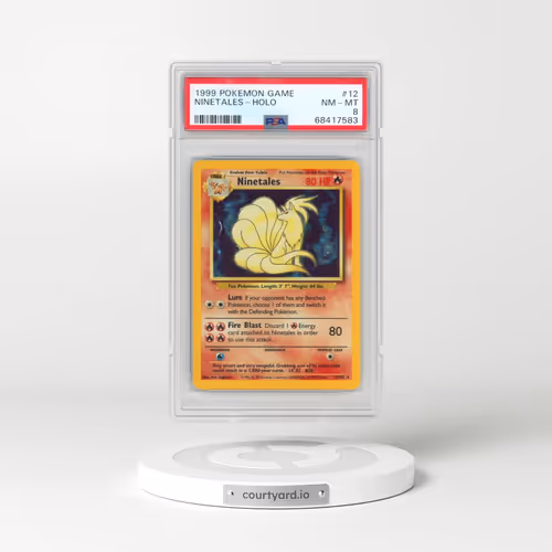 1999 Pokémon Game #12 Ninetales - Holo (PSA 8 NM-MT)