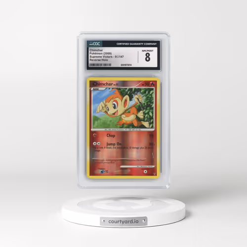 2009 Supreme Victors #97/147 Chimchar - Reverse Holo (CGC 8 NM-MT)