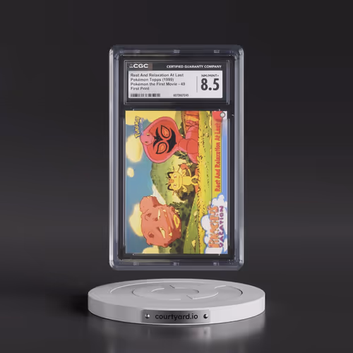 1999 Pokémon the First Movie #49 Rest And Relaxation At Last - First Print (Blue Topps Logo) (CGC 8.