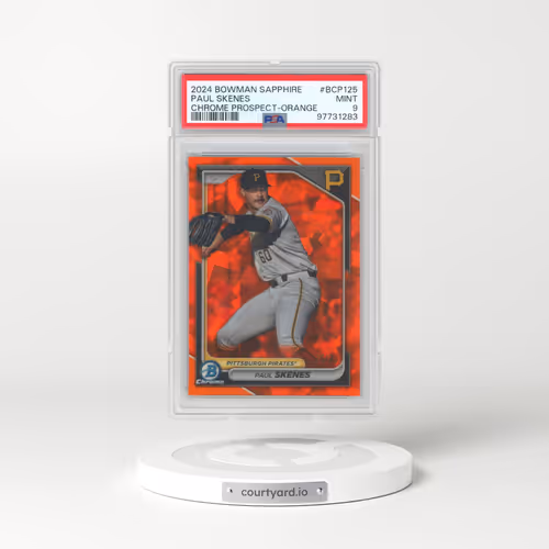 2024 Bowman Sapphire Edition Chrome Prospects #BCP125 Paul Skenes - Orange (PSA 9 MINT)