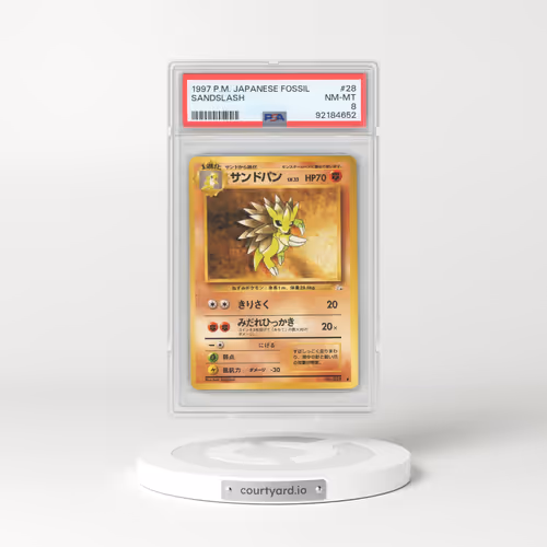 1997 Japanese Fossil #28 Sandslash (PSA 8 NM-MT)