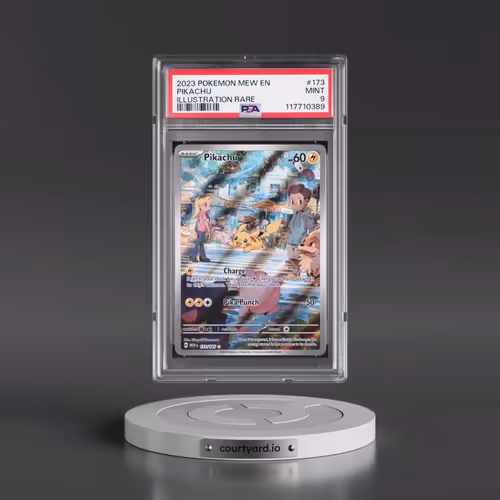 2023 Pokémon Mew EN-151 #173 Pikachu - Illustration Rare (PSA 9 MINT)