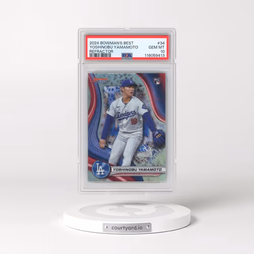 2024 Bowman's Best #34 Yoshinobu Yamamoto - Refractor (PSA 10 GEM MINT)