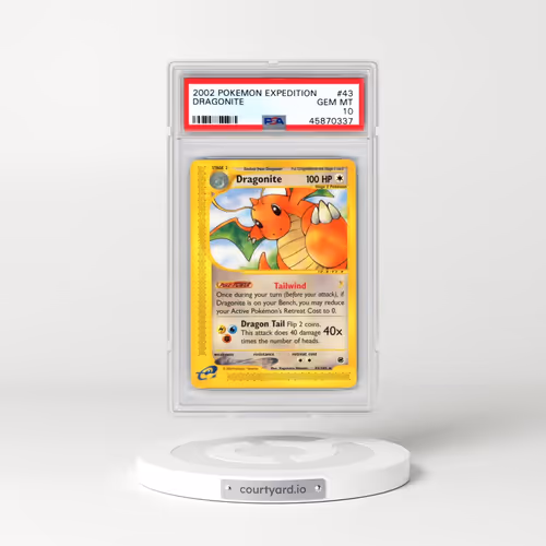 2002 Pokémon Expedition #43 Dragonite (PSA 10 GEM MINT)