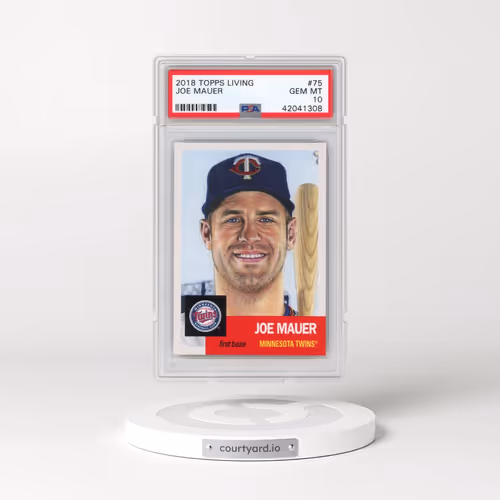 2018 Topps Living #75 Joe Mauer (PSA 10 GEM MINT)