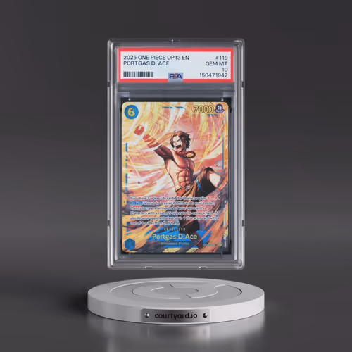 2025 One Piece OP13-Carrying on His Will #119 Portgas D. Ace (PSA 10 GEM MINT)