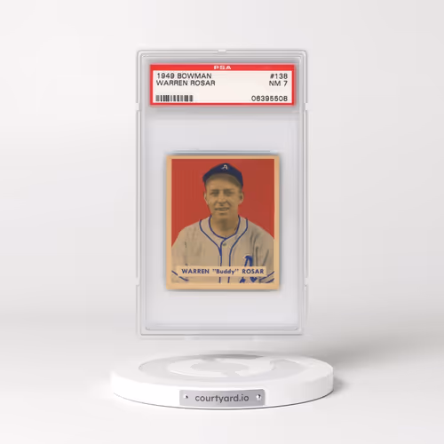 1949 Bowman #138 Warren Rosar (PSA 7 NM)