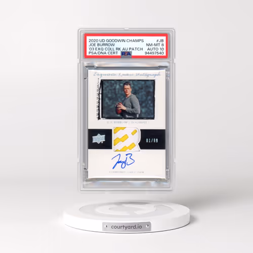 2020 Upper Deck Goodwin Champions 2003-04 Exquisite Collection Rookie Autograph Patch #JB Joe Burrow