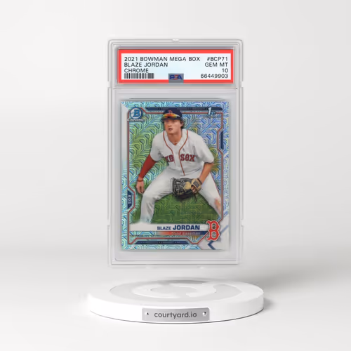2021 Bowman Mega Box Chrome #BCP71 Blaze Jordan (PSA 10 GEM MINT)