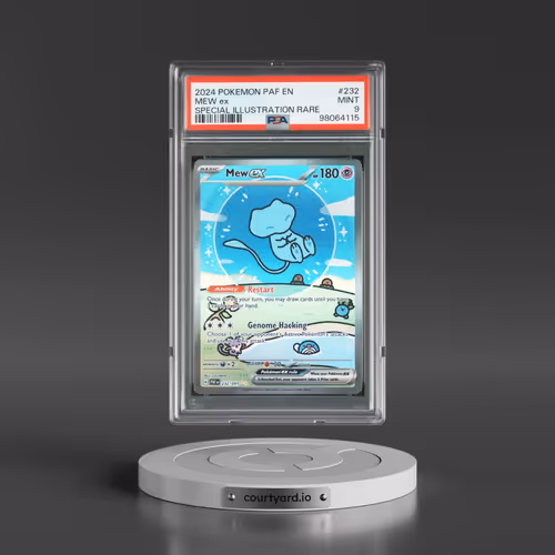 2024 Pokémon Paf EN-Paldean Fates #232 Mew EX - Holo Special Illustration Rare (PSA 9 MINT)