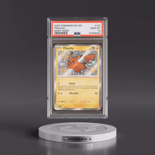 2024 Pokémon Paf EN-Paldean Fates #131 Pikachu - Shiny Rare (PSA 10 GEM MINT)