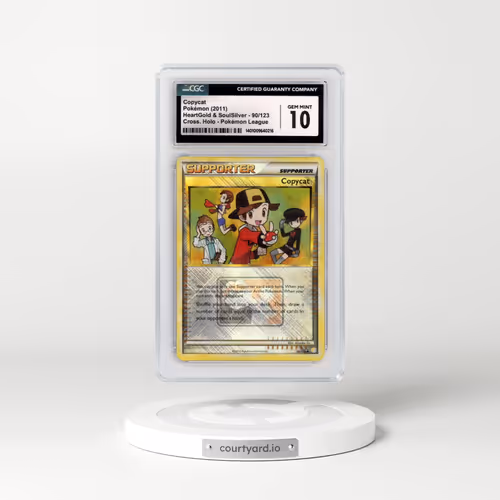 2010 HeartGold & SoulSilver #90/123 Copycat - Crosshatch Holo (Cross. Holo) Pokémon League (CGC 10 G