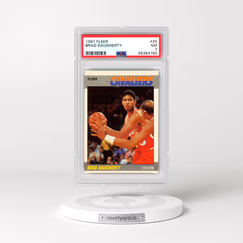 1987 Fleer #25 Brad Daugherty (PSA 7 NM)