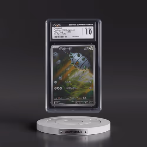 2025 White Flare - sv11W #144/086 Ferroseed - Art Rare Holo (CGC 10 GEM MINT)
