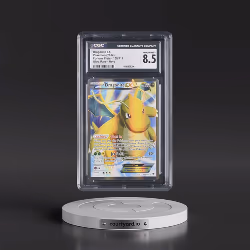 2014 Furious Fists #108/111 Dragonite EX - Ultra Rare Holo (CGC 8.5 NM-MT+)