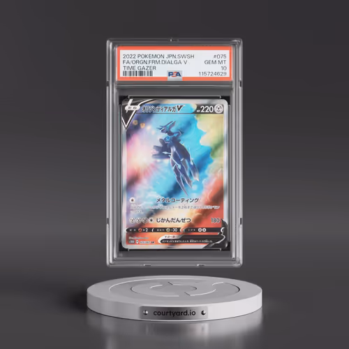 2022 Pokémon Sword & Shield Time Gazer #075 Origin Forme Dialga V - Holo Full Art (PSA 10 GEM MINT)