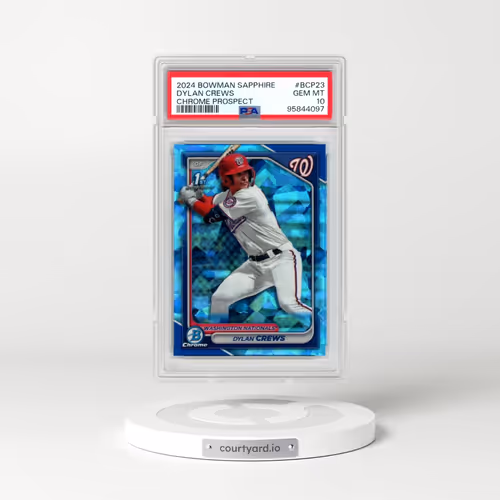 2024 Bowman Sapphire Edition Chrome Prospects #BCP23 Dylan Crews (PSA 10 GEM MINT)