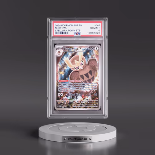 2024 Pokémon Svp EN-SV Black Star Promo #141 Noctowl - Stellar Crown Elite Trainer Box (PSA 10 GEM M