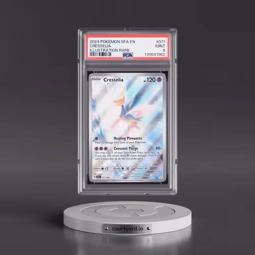 2024 Pokémon Sfa EN-Shrouded Fable #071 Cresselia - Illustration Rare (PSA 9 MINT)