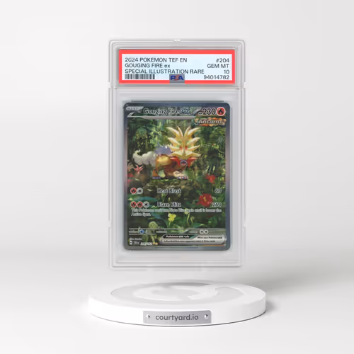 2024 Pokémon Tef EN-Temporal Forces #204 Gouging Fire EX - Holo Special Illustration Rare (PSA 10 GE