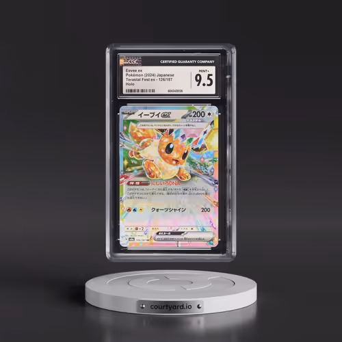 2024 Pokémon Sv8a-Terastal Fest EX #126 Eevee EX - Holo (CGC 9.5 MINT+)