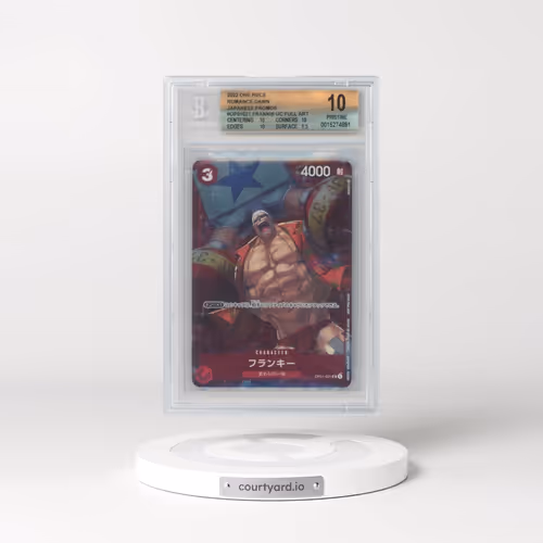 2022 One Piece Card Game Romance Dawn Japanese Promos #OP01021 Franky UC PAR (BGS 10 PRISTINE)