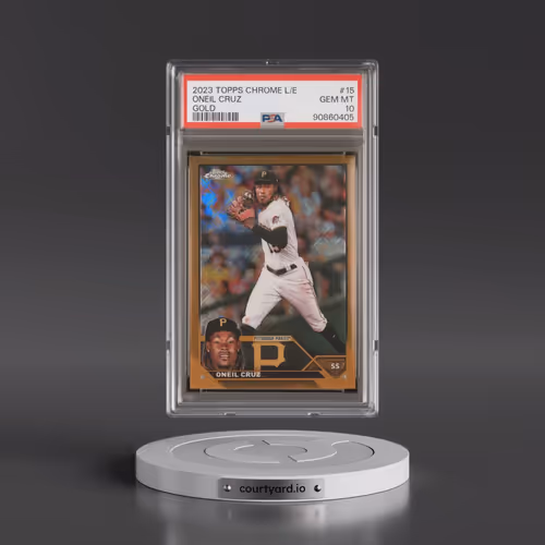 2023 Topps Chrome Logofractor Edition #15 Oneil Cruz - Gold Refractor (PSA 10 GEM MINT)