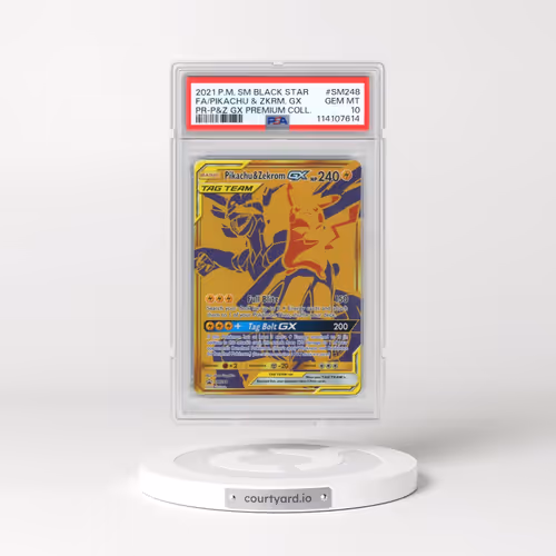 2021 Pokémon SM Black Star Promo #SM248 Pikachu & Zekrom GX - Holo Full Art Pikachu & Zekrom GX Prem