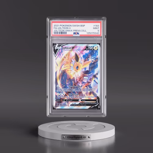 2021 Pokémon Swsh Black Star Promo #183 Jolteon V - Holo Full Art Jolteon Vmax Premium Collection (P