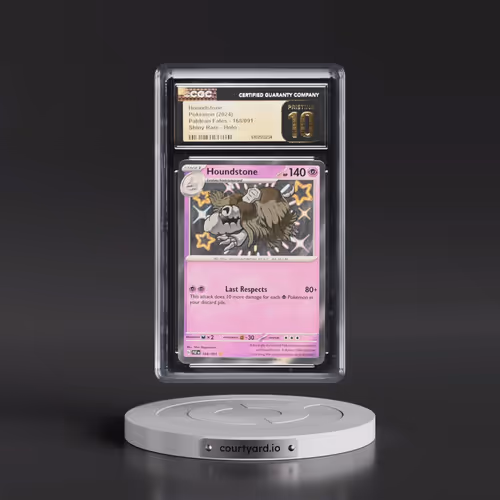 2024 Pokémon Paf EN-Paldean Fates #168 Houndstone - Shiny Rare (CGC 10 PRISTINE)