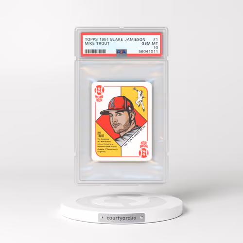 2021 Topps 1951 Blake Jamieson #1 Mike Trout (PSA 10 GEM MINT)