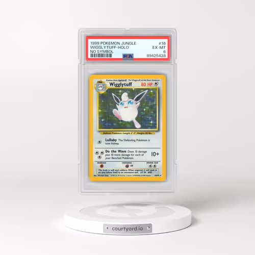 1999 Pokémon Jungle #16 Wigglytuff - Holo No Symbol (PSA 6 EX-MT)
