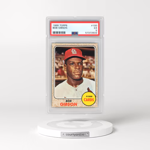 1968 Topps #100 Bob Gibson (PSA 5 EX)