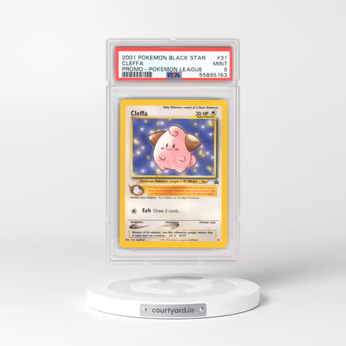 1999 Black Star Promos #31 Cleffa - Pokémon League (PSA 9 MINT)
