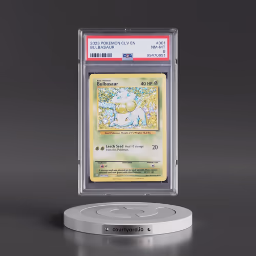 2023 Pokémon CLV-Trading Card Game Classic Venusaur & Lugia EX Deck #001 Bulbasaur (PSA 8 NM-MT)