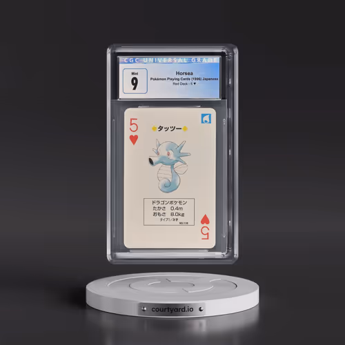1996 Red Deck (Pocket Monster Charizard Back) #5§ Horsea (CGC 9 MINT)