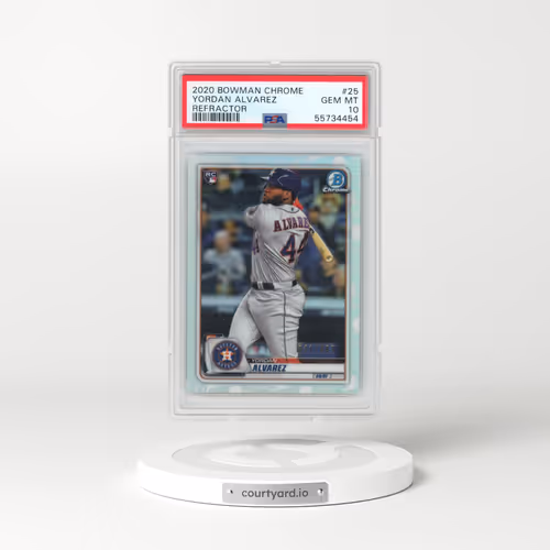 2020 Bowman Chrome #25 Yordan Alvarez - Refractor (PSA 10 GEM MINT)