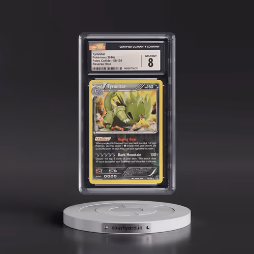 2016 Fates Collide #56/124 Tyranitar - Reverse Holo (CGC 8 NM-MT)